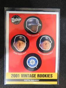 lot 47 image: 2001 Upper Deck Vintage Ichiro Suzuki Rookie #346