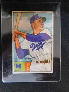 lot 52 image: 1952 Bowman Duke Snider #116 Brooklyn Dodgers HOF