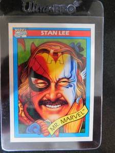 lot 58 image: 1990 Marvel Comics Stan Lee Mr. Marvel Rookie Card #161