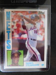 lot 73 image: 1984 Topps Darryl Strawberry Rookie Card #182