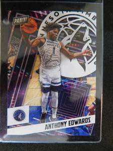 lot 84 image: 2020 Panini POD Anthony Edwards Rookie Card #92