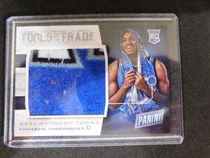 lot 111 image: 2015 Panini Tools Of The Trade Karl-Anthony Towns Rookie Card #4