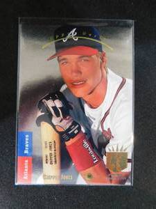 lot 112 image: 1993 SP Chipper Jones Rookie Card #280