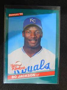 lot 117 image: 1986 Donruss The Rookies Bo Jackson Rookie Card #38