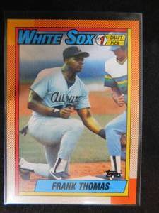 lot 118 image: 1990 Topps Frank Thomas Rookie Card #414