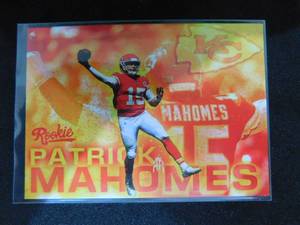 lot 131 image: 2017 Espn Draft Patrick Mahomes Rookie Card Kansas City Chiefs