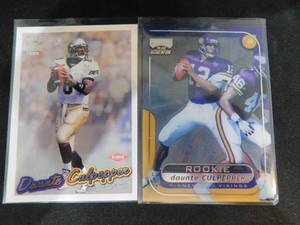 lot 132 image: (2) 1999 Daunte Culpepper Rookie Cards Paramount And Momentum