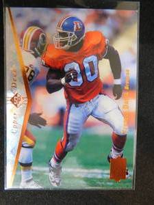 lot 136 image: 1995 SP Terrell Davis Rookie Card #130