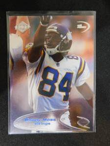 lot 137 image: 1998 Collectors Edge Odyssey Randy Moss Rookie Card #177