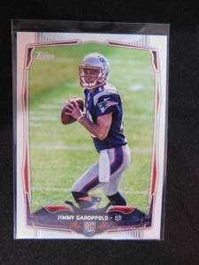 lot 139 image: 2014 Topps Jimmy Garoppolo Rookie Card #432