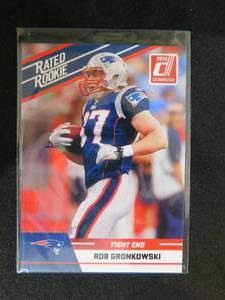 lot 140 image: 2010 Donruss Rated Rookie Rob Gronkowski #84