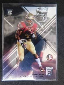 lot 142 image: 2017 Panini Elite Dalvin Cook Rookie Card #110