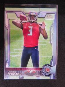 lot 145 image: 2015 Topps Jameis Winston Rookie Card #500