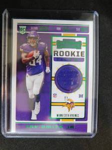 lot 150 image: 2019 Playoff Contenders Jersey Irv Smith Jr. Rookie Card #RTS-32