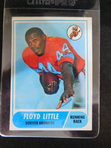 lot 164 image: 1968 Topps Floyd Little Rookie Card #173 Denver Broncos