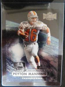 lot 168 image: 1998 Metal Universe Peyton Manning Rookie Card #189