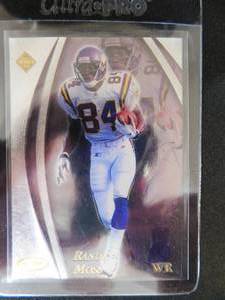 lot 169 image: 1998 Collectors Edge Masters Randy Moss Rookie Card #95 Serial #2525000