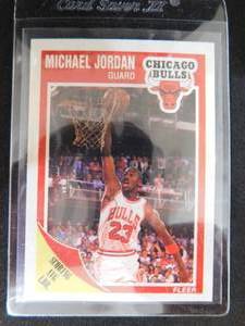lot 187 image: 1989 Fleer Basketball Michael Jordan #21 Chicago Bulls