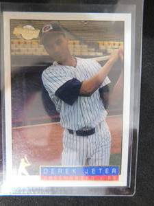 lot 197 image: 1993 Fleer Excel Derek Jeter Rookie Card #106