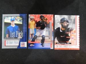 lot 210 image: (3) 2001 Upper Deck Minor League Joe Mauer Rookie Cards