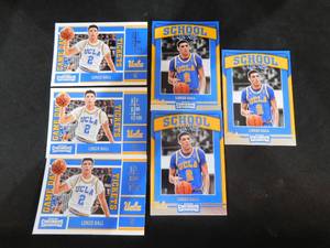 lot 211 image: (6) 2017 Contenders Draft Picks Lonzo Ball Rookie Cards