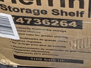 lot 16 image: Atlantic Herrin Storage Cabinet, Textured Gray