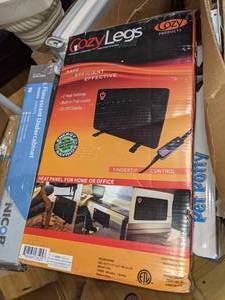 lot 48 image: Cozy Products Cozy Legs Flat Panel Office Desk Space Heater
