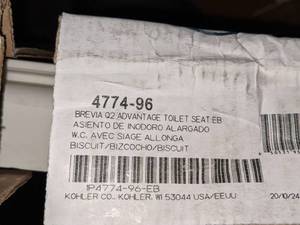 lot 56 image: Kohler Elongated Toilet Seat