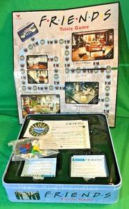 lot 136 image: Friends Trivia Game TV Show Cards 1000 Question Board Game Tin