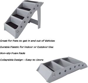 lot 30 image: PETMAKER Folding Plastic Pet Stairs Collection