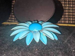 Two Large Floral Brooches