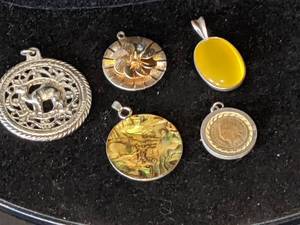 5 Vintage Pendants