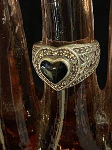 Sterling SIlver and Black Onyx Ring