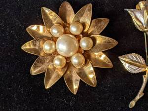 Collection of Gold-Tone Brooches