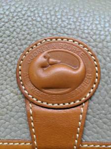 NOS Vintage 80s Dooney & Bourke All Weather Surrey Crossbody Purse Olive Green