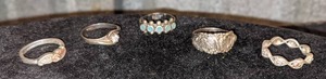 Variety of Sterling Silver Rings