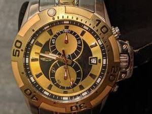 I By Invicta Mens 41699-004 Chronograph Two-Tone Stainless Steel Watch