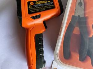 lot 357 image: ThermoPro TP30 Digital Infrared Thermometer Gun & 6 Piece Tool Set