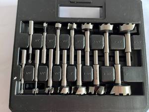 lot 427 image: PORTER-CABLE Forstner Bit Set, 14-Piece