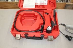 lot 7 image: Milwaukee 2300-20 6-Volt Digital Inspection Camera  with Battery, Charger Cord, Plastic Case