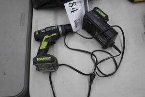 lot 84 image: Rockwell RK2600K2 16V Cordless 38 Drill  with Battery, Charger