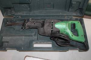 lot 93 image: Hitachi CR13V 5 Reciprocating Saw  with Plastic Case