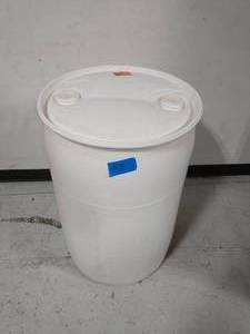55 gallon Blemished Natural White Industrial Plastic Drum
