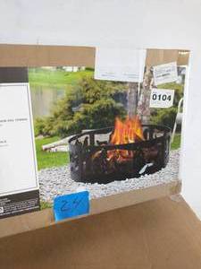 PLEASANT Wilderness 36 in. x 12 in. Steel Fire Pit Ring in Black