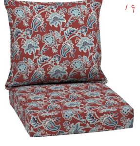 ARDEN SELECTIONS 25 in. x 22.5 in. Caspian 2-Piece Deep Seating Outdoor Lounge Chair Cushion