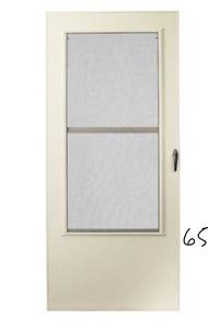EMCO 36 in. x 80 in. 200 Series Almond Universal Triple-Track Aluminum Storm Door