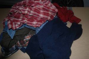 lot 14 image: 12 size large mens shirts...