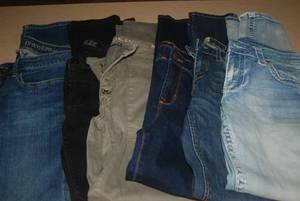 lot 15 image: 6 pair size 6 jeans...