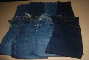 lot 21 image: 4 pair size 4 27 waist jeans...