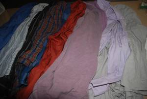 lot 46 image: 10 mens XL button up shirts...